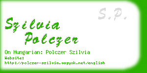 szilvia polczer business card